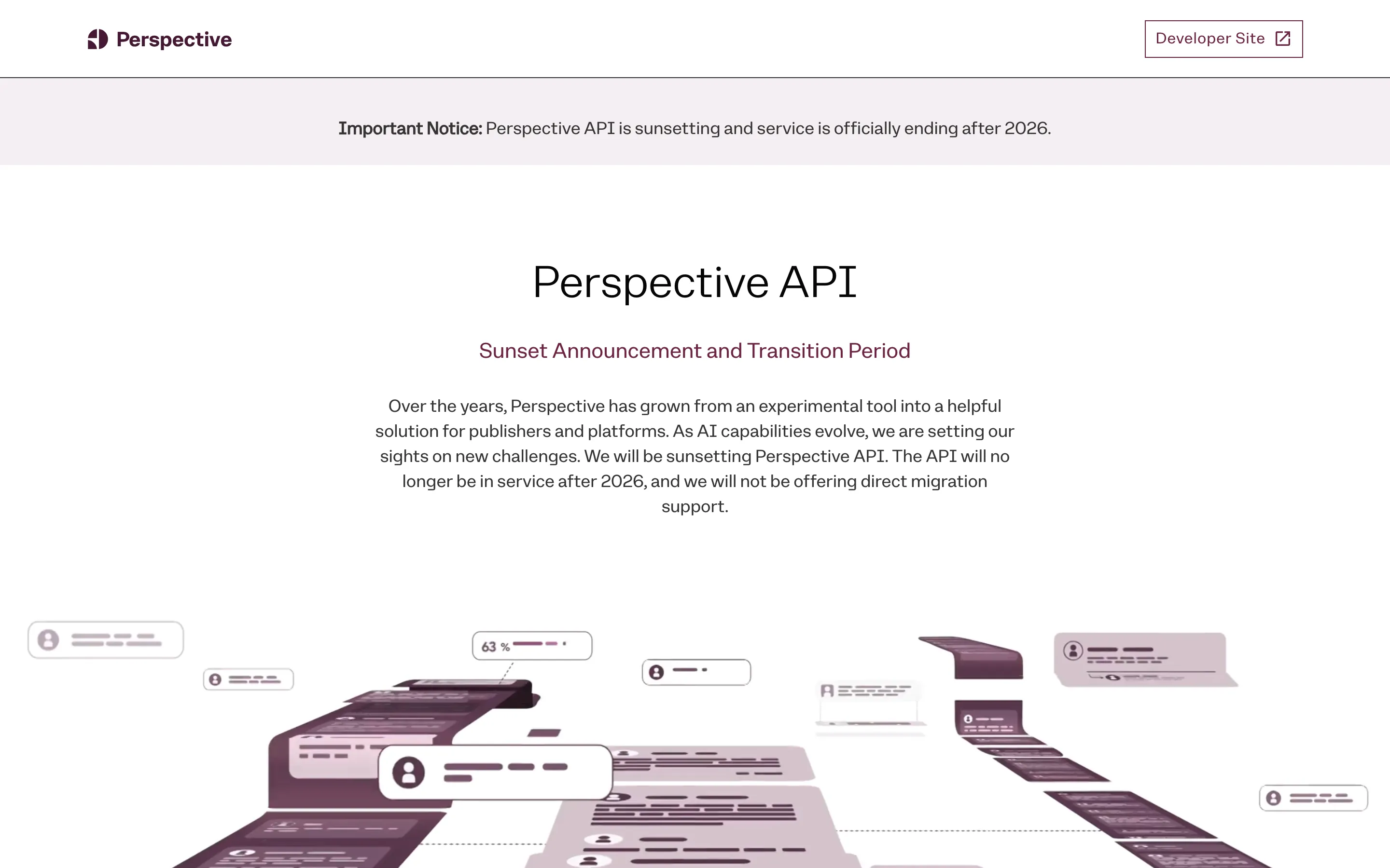 The perspectiveapi.com home page